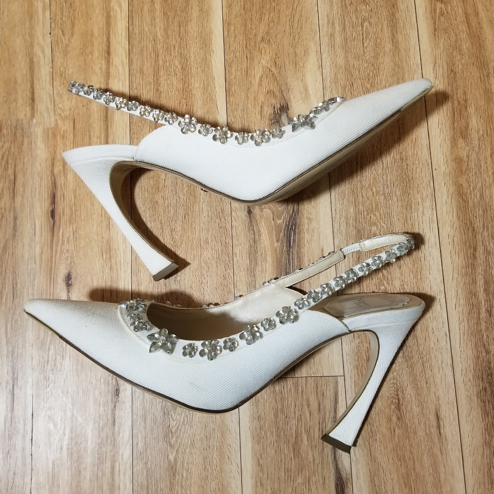 ❤SOLD❤Christian Dior Garland Slingback Crystal - Picture 4 of 8